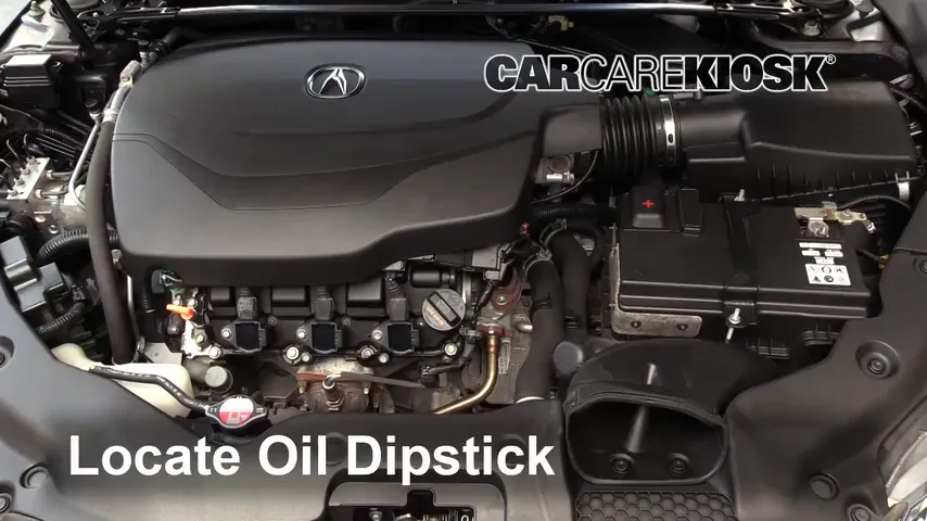 2016 Acura TLX SH-AWD 3.5L V6 Oil Check Oil Level